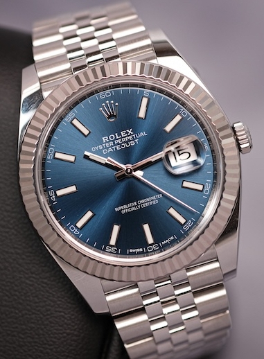 blue dial rolex