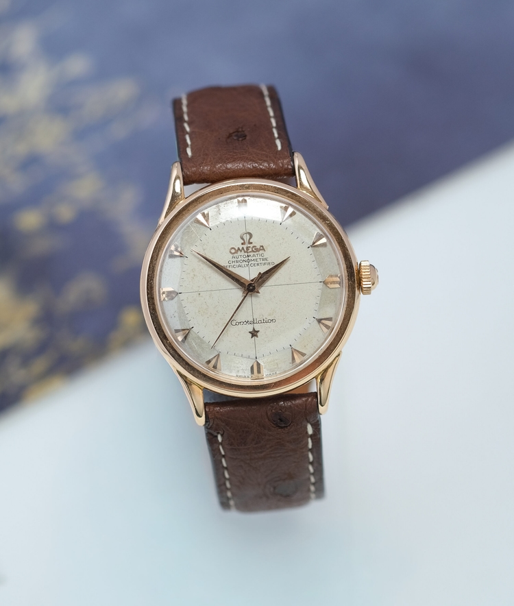 Omega Constellation Pie Pan Rose Gold