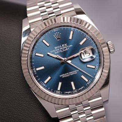 blue dial rolex
